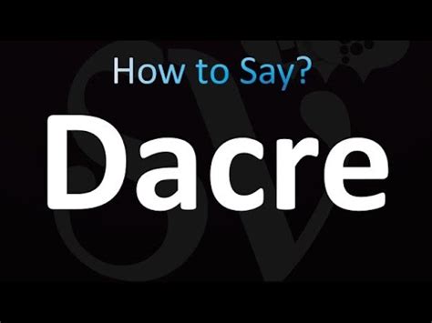 dacre name pronunciation|Dacre